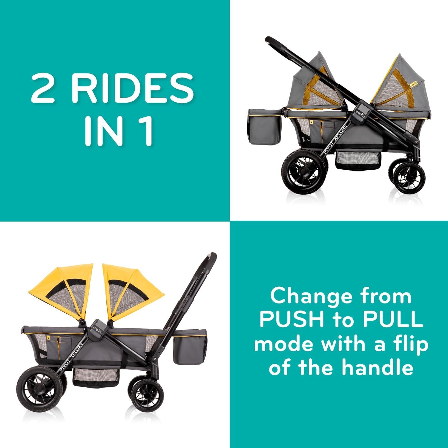 Experience Adventure with the Pivot Xplore All - Terrain Stroller Wagon in Ranger Green - Journey Must Haves
