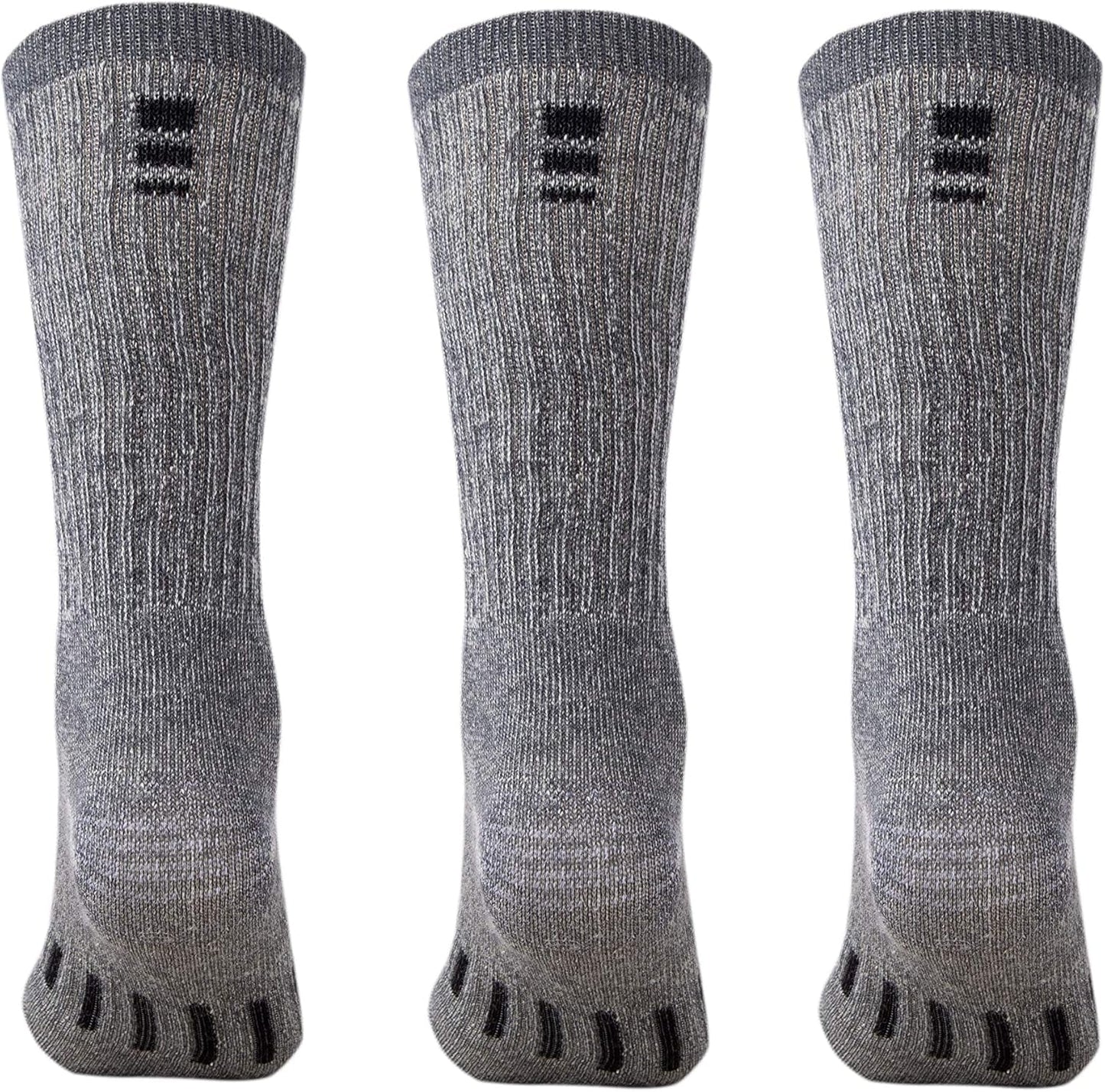 Experience Ultimate Comfort with Merino Wool Hiking Socks – 3 Pairs of Midweight Cushioned Warmth for Men and Women - Journey Must Haves