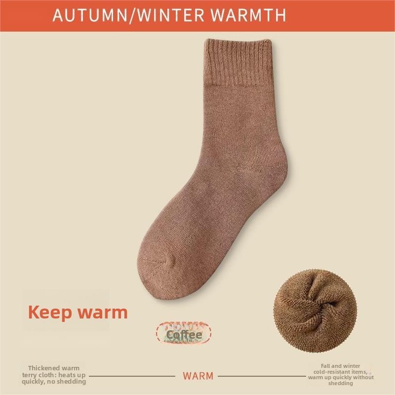 Extra thick winter fleece - lined terry socks - Journey Must Haves