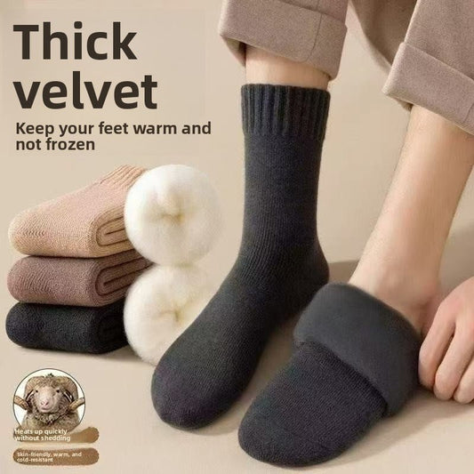 Extra thick winter fleece - lined terry socks - Journey Must Haves