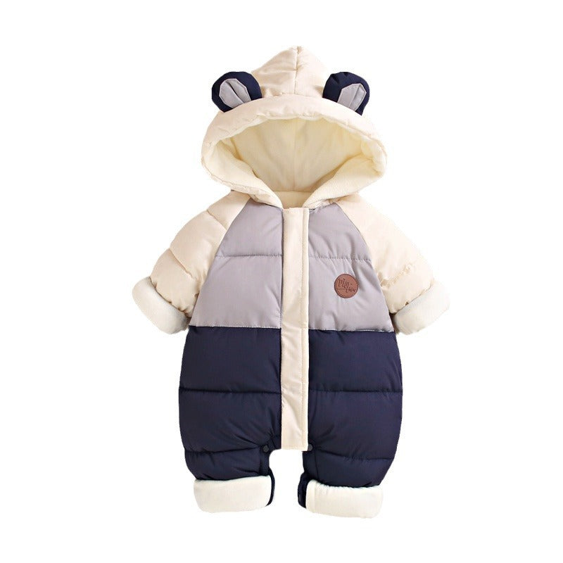 Baby Cotton-Padded Winter Jumpsuit