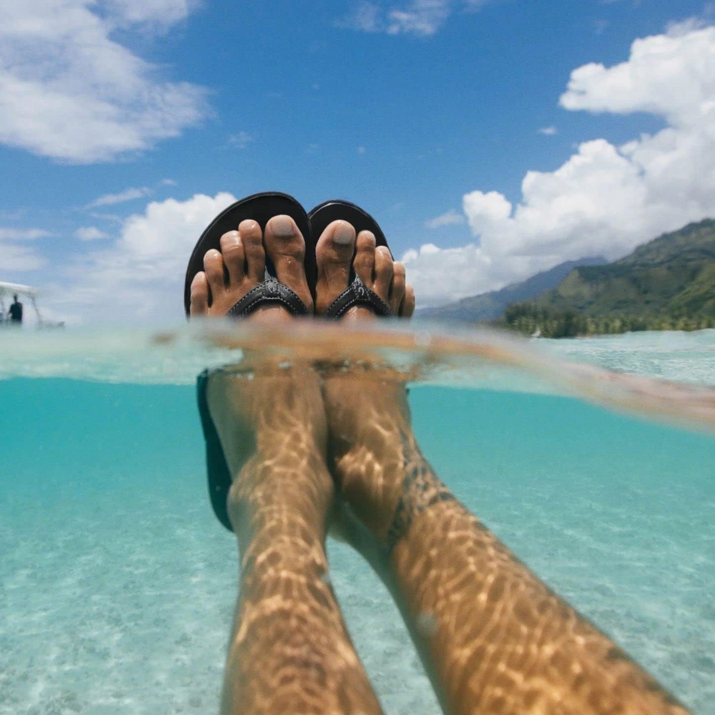 Ho'Opio Hau Women'S Beach Sandals, Quick-Dry Flip-Flop Slides, Water Resistant Suede Lining & Wet Grip Soles, Soft Comfort Fit & Arch Support