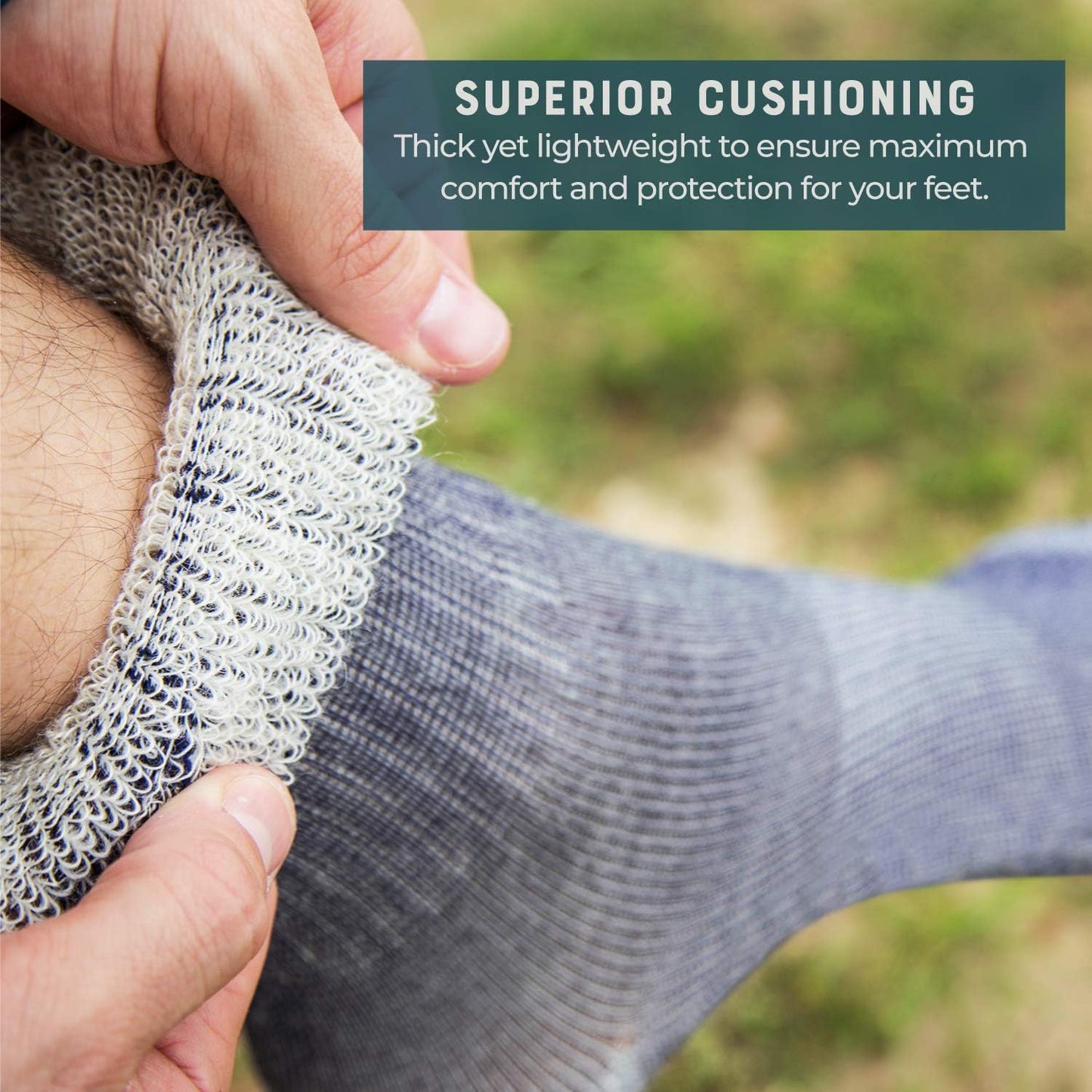 Experience Ultimate Comfort with Merino Wool Hiking Socks – 3 Pairs of Midweight Cushioned Warmth for Men and Women