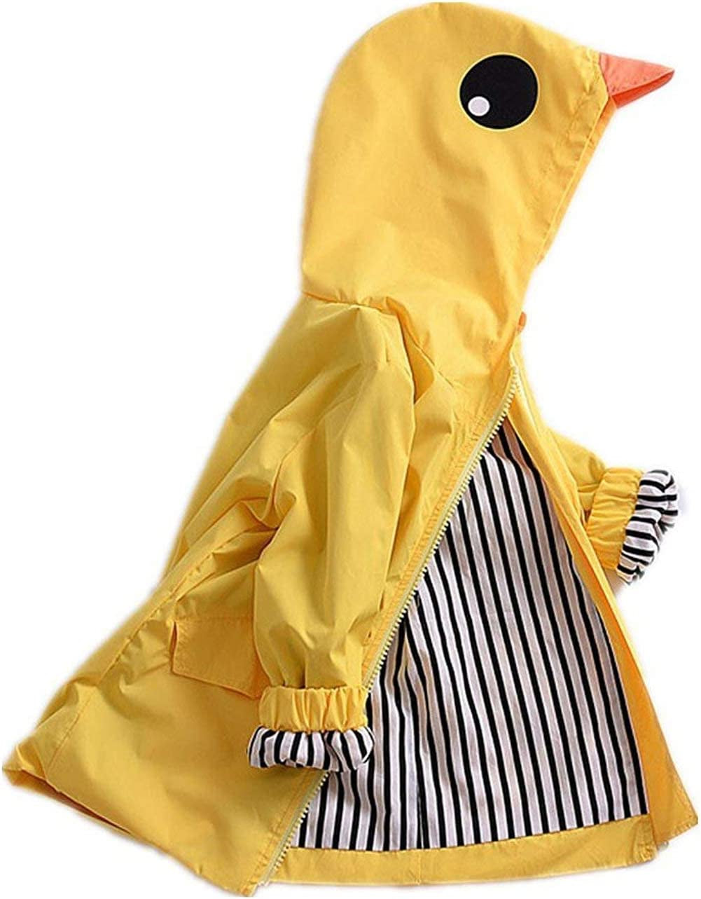 Adorable Duck-Themed Rain Jacket for Toddlers – Perfect for Rainy Days and Windy Weather!