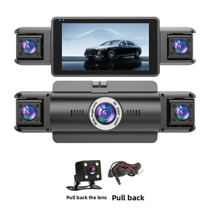 WiFi Dash Cam with Four Cameras 2K Recording