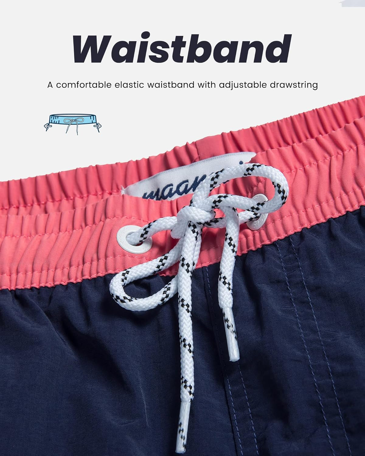 Stylish Men's Quick-Dry Swim Trunks with Mesh Lining - Fun and Functional 7-Inch Bathing Suits in Solid Navy