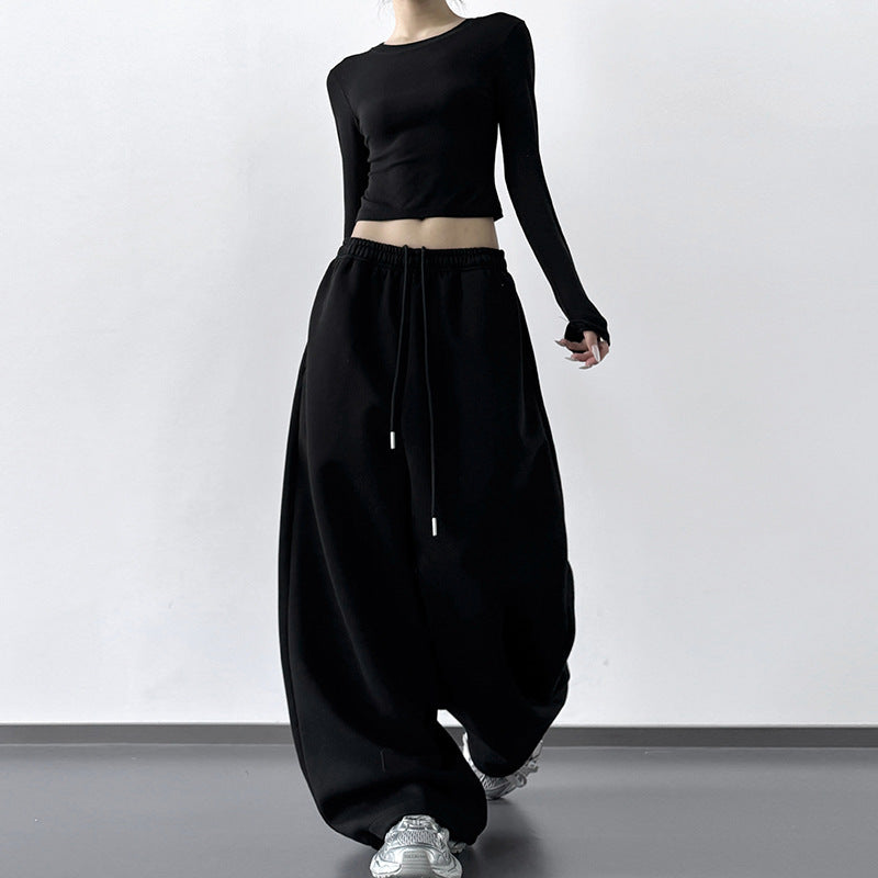 Women's High-Waisted Wide-Leg Sweatpants