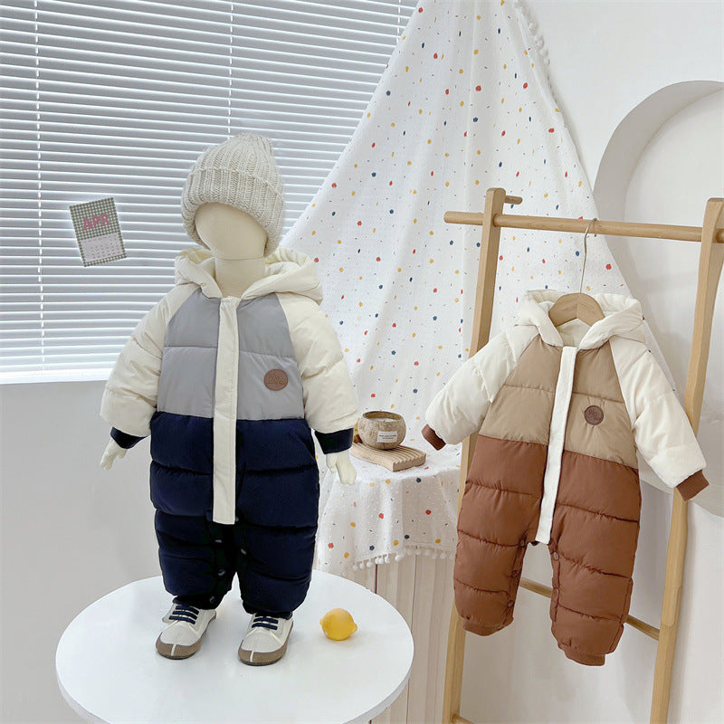 Baby Cotton-Padded Winter Jumpsuit
