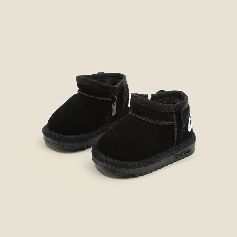 Fleece - Lined Suede Leather Snow Boots for Babies - Journey Must Haves