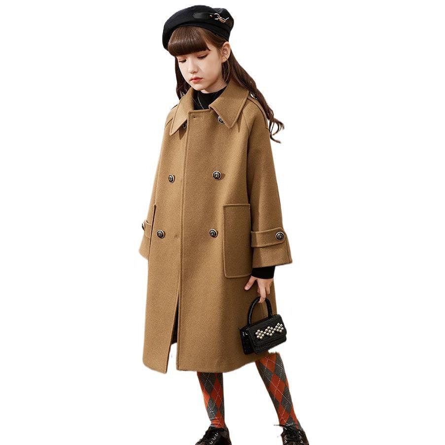 Girls Mid - Length Wool Blend Coat - Journey Must Haves