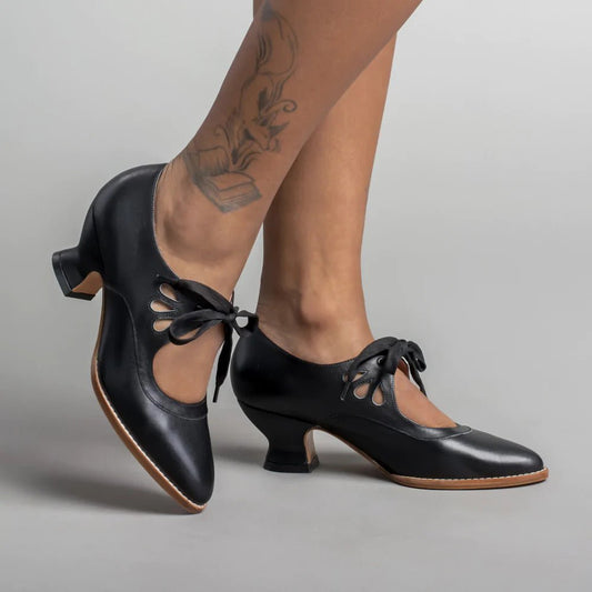 Lace Up Cutout Heeled Sandals Plus Size Casual Shoes for Women - Journey Must Haves