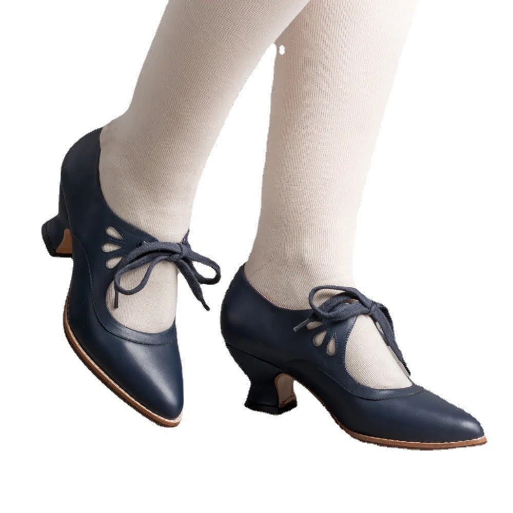 Lace Up Cutout Heeled Sandals Plus Size Casual Shoes for Women - Journey Must Haves