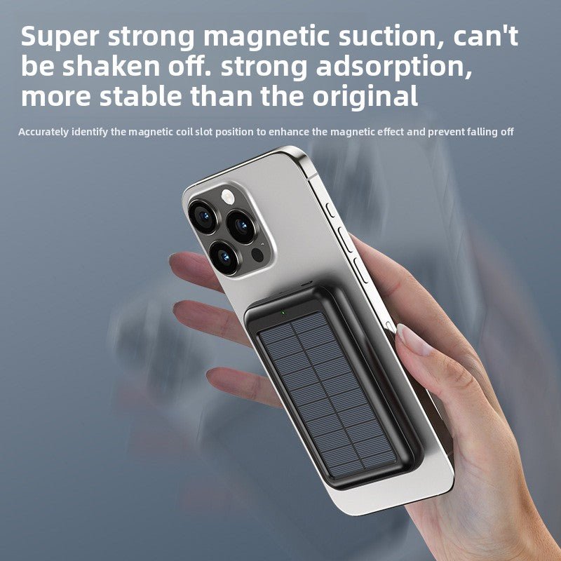 Magsafe Wireless Power Bank Solar Charger - Journey Must Haves