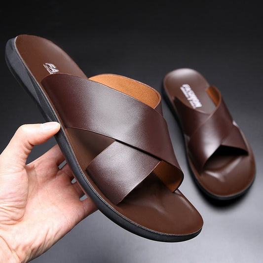 mens leather slippers - Journey Must Haves