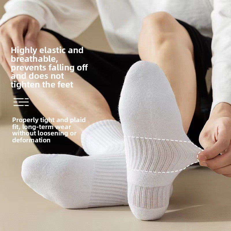 Men's Solid Color Cotton Socks - Journey Must Haves