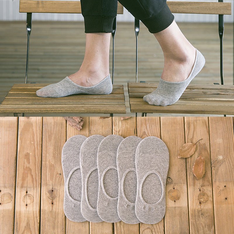 Men's Solid Color Cotton Socks - Journey Must Haves