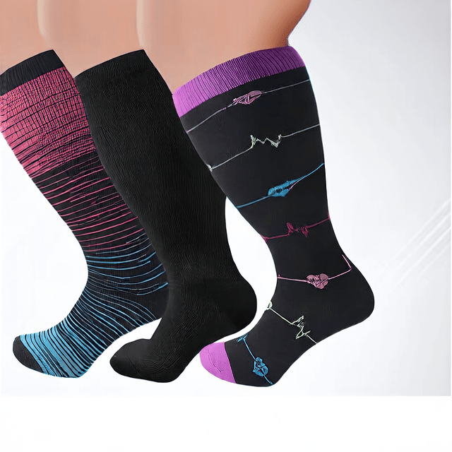 Plus Size Compression Socks for Sports and Fitness - Journey Must Haves