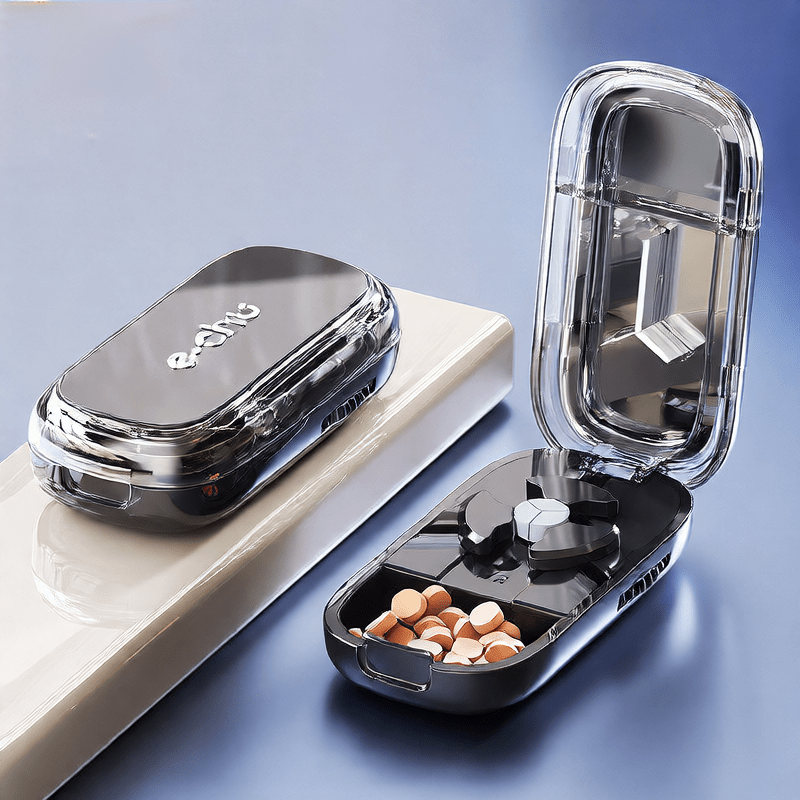 Portable Medicine Tablet Cutter and Storage Box - Journey Must Haves