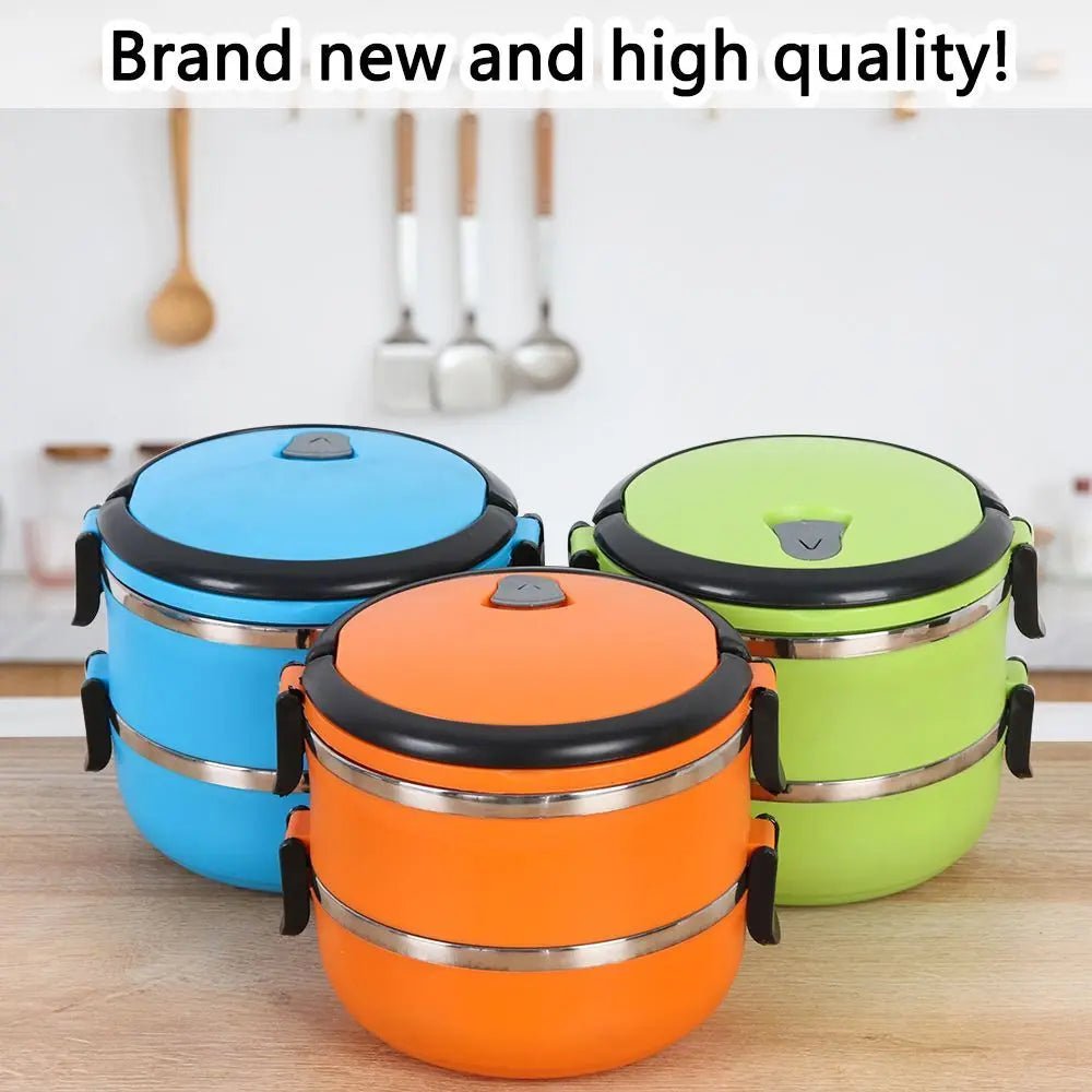Premium Stainless Steel Hot Food Flask - Insulated Lunch Box for Travel, Office & School - Journey Must Haves