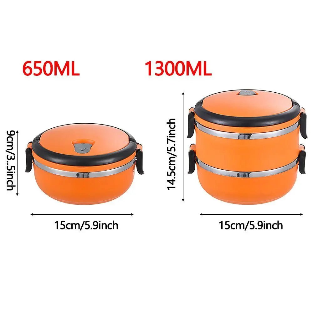 Premium Stainless Steel Hot Food Flask - Insulated Lunch Box for Travel, Office & School - Journey Must Haves