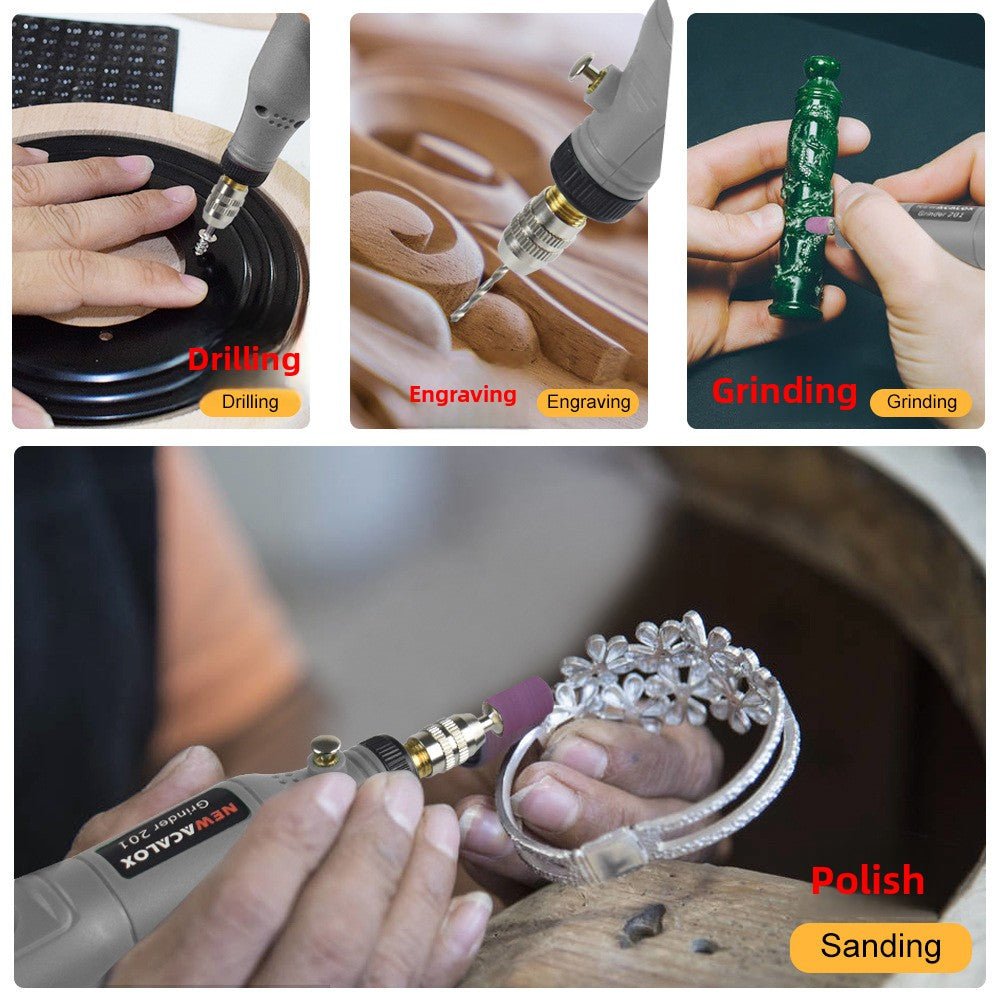 Rechargeable Mini Electric Grinder Engraving Pen Set - Journey Must Haves