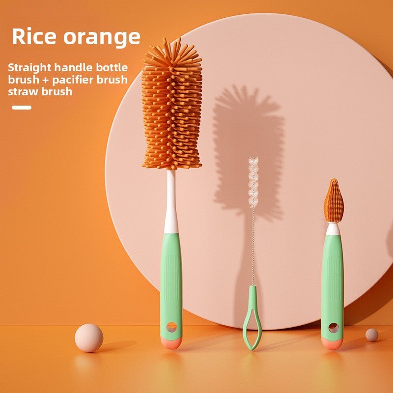 Rotatable Baby Bottle Brush Set for Cleaning - Journey Must Haves