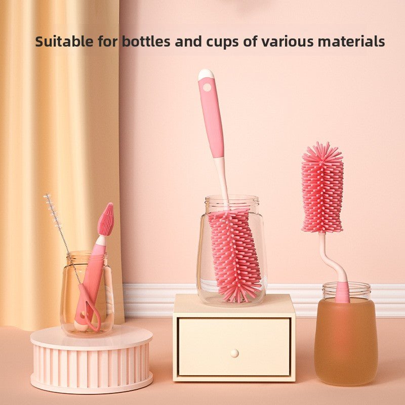 Rotatable Baby Bottle Brush Set for Cleaning - Journey Must Haves