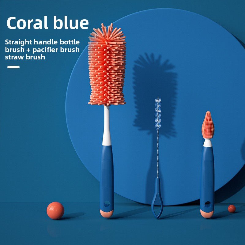 Rotatable Baby Bottle Brush Set for Cleaning - Journey Must Haves