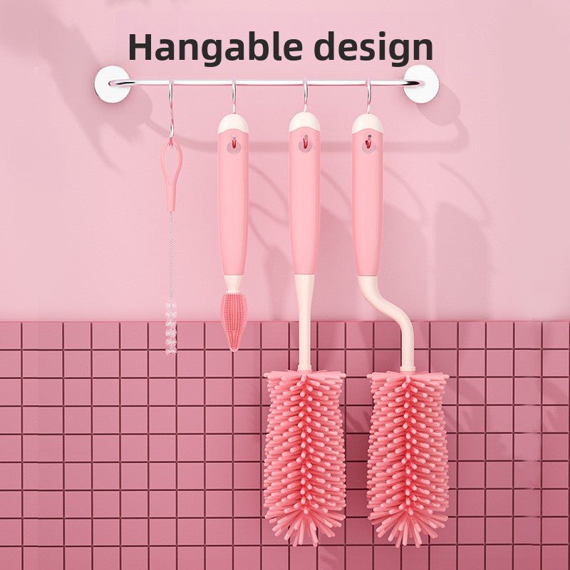 Rotatable Baby Bottle Brush Set for Cleaning - Journey Must Haves