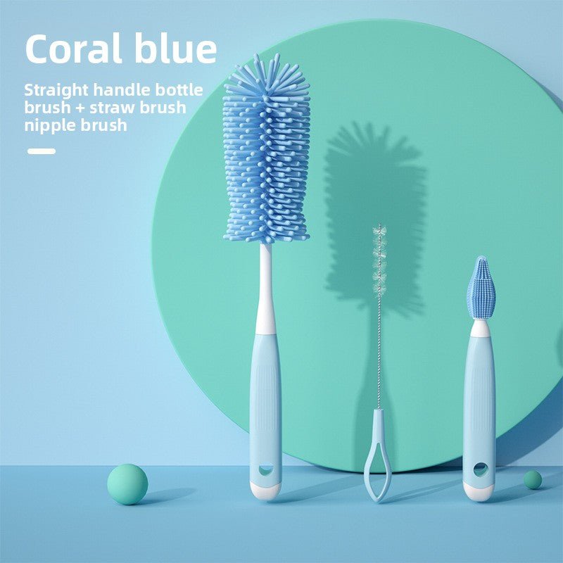 Rotatable Baby Bottle Brush Set for Cleaning - Journey Must Haves