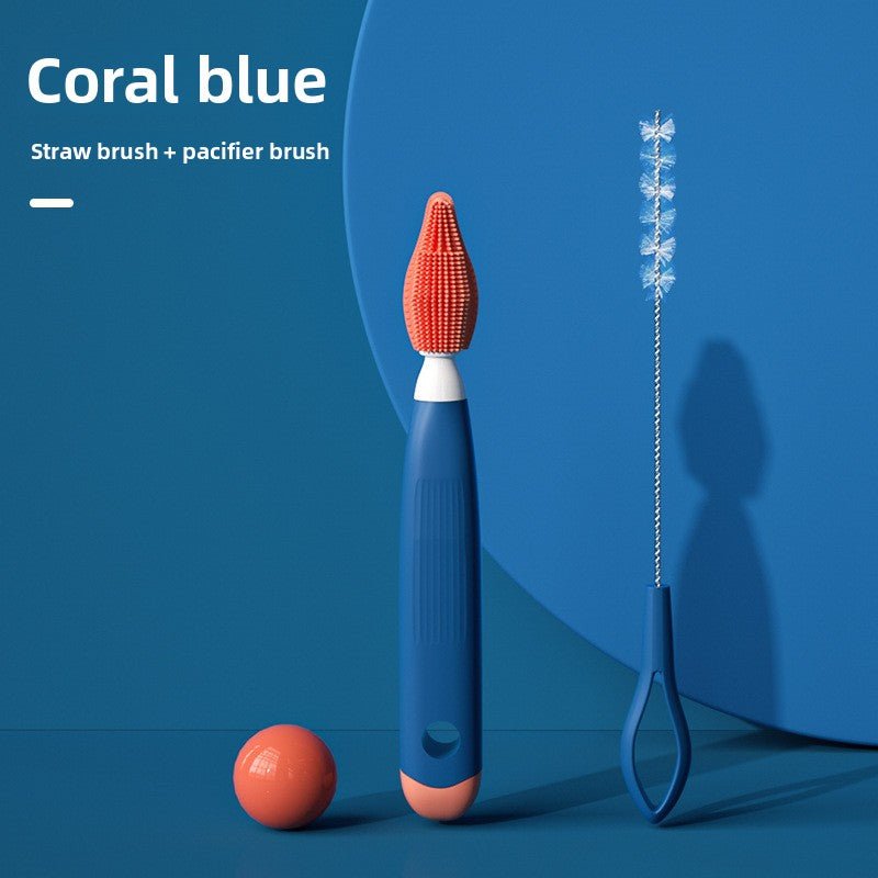 Rotatable Baby Bottle Brush Set for Cleaning - Journey Must Haves