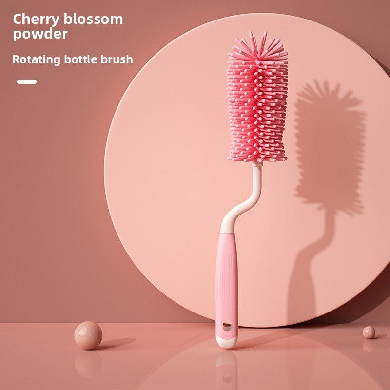 Rotatable Baby Bottle Brush Set for Cleaning - Journey Must Haves