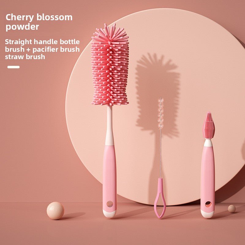 Rotatable Baby Bottle Brush Set for Cleaning - Journey Must Haves