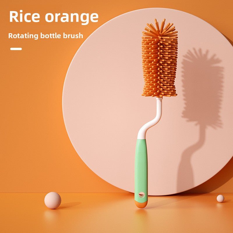 Rotatable Baby Bottle Brush Set for Cleaning - Journey Must Haves