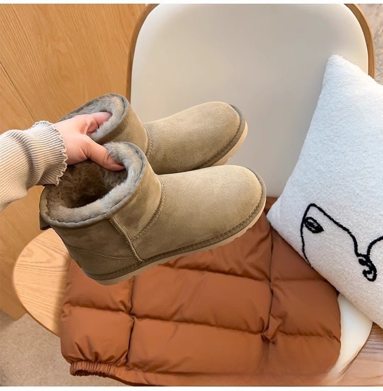 Sheepskin Snow Boots Winter Warm Thick Sole - Journey Must Haves