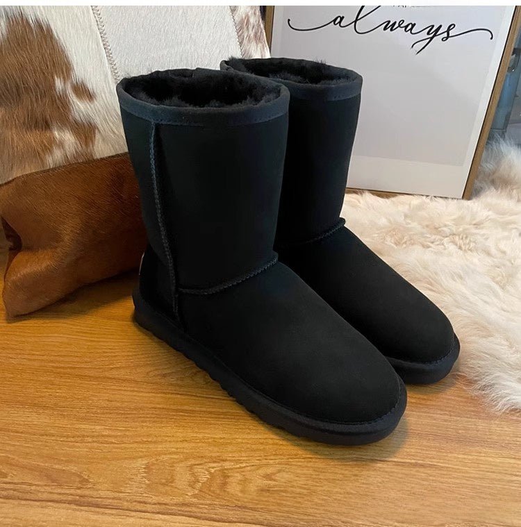 Sheepskin Snow Boots Winter Warm Thick Sole - Journey Must Haves