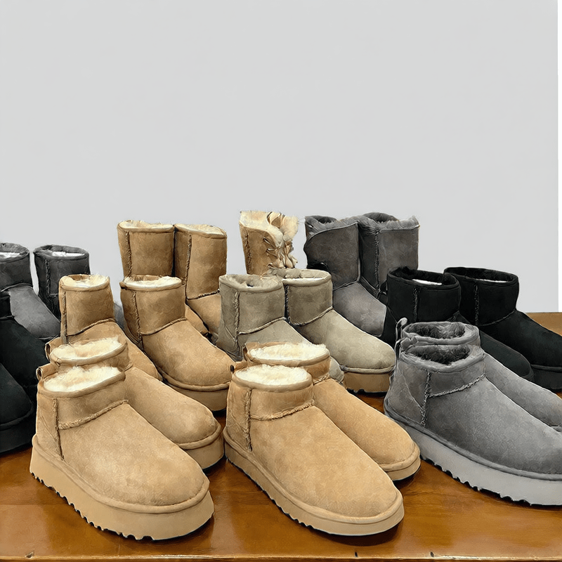 Sheepskin Snow Boots Winter Warm Thick Sole - Journey Must Haves