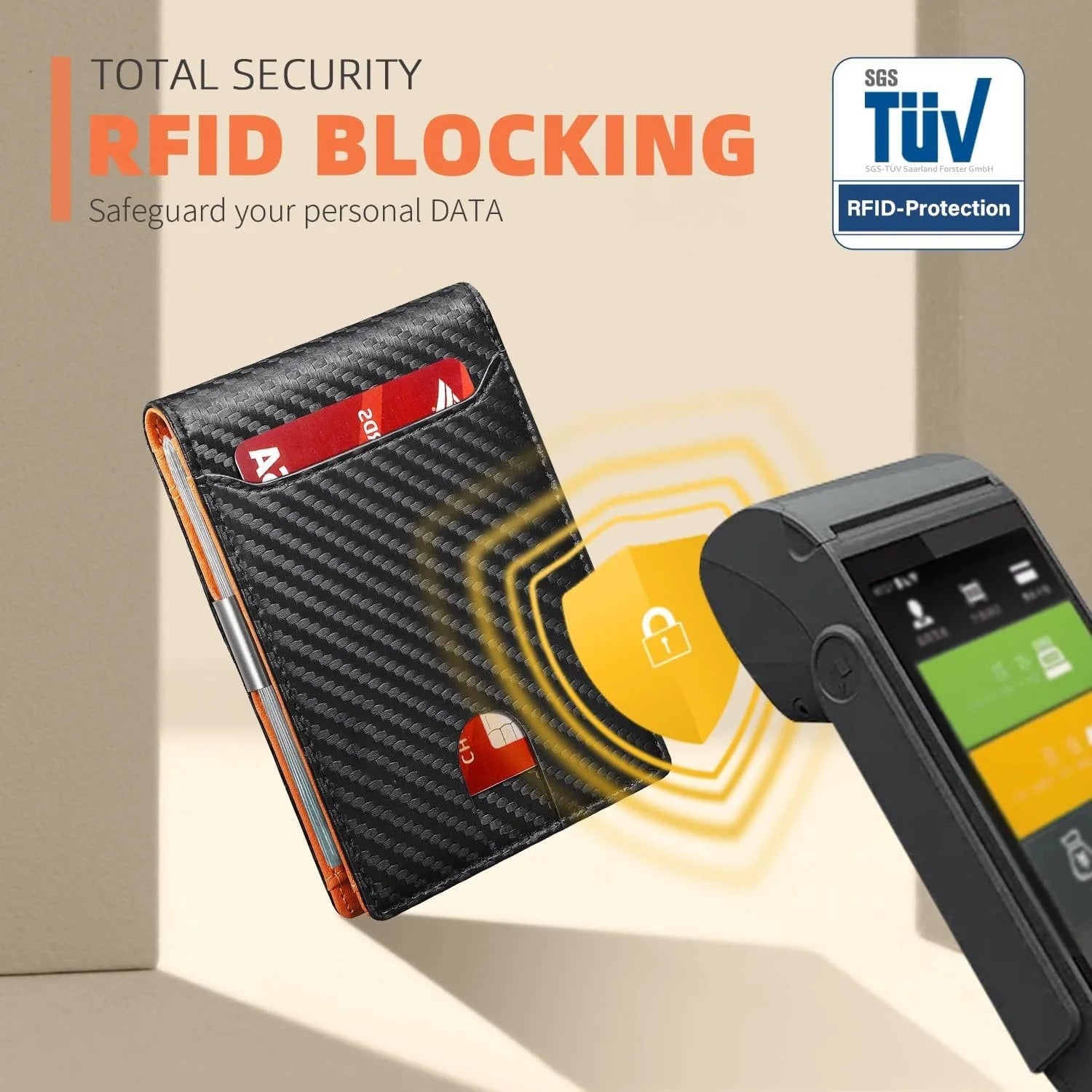 Sleek & Secure Men's Slim Wallet - Genuine Leather RFID Blocking Credit Card Holder with Money Clip - Perfect Gift for Any Occasion - Journey Must Haves