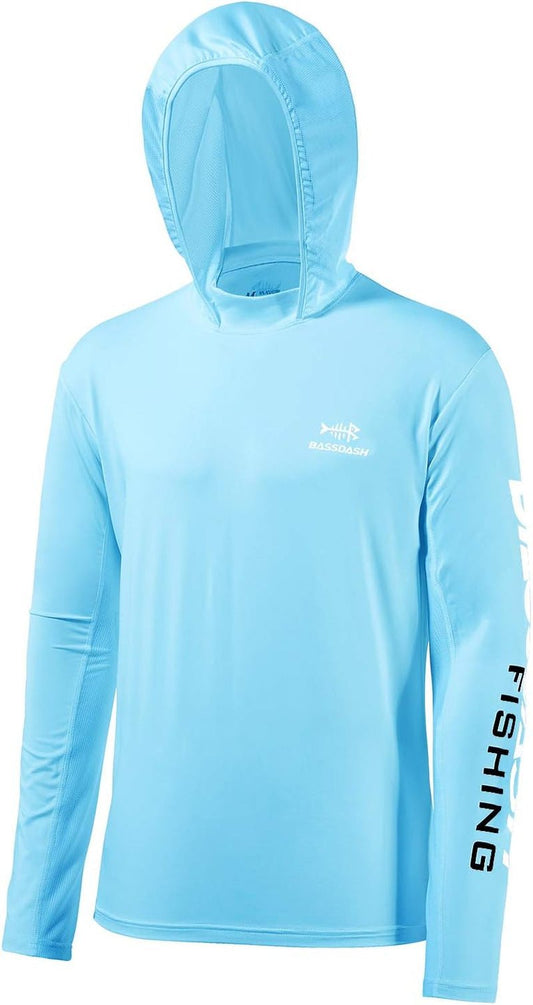 Stay Cool and Protected with Our UPF 50+ Men's Long Sleeve Performance Fishing Hoodie - Journey Must Haves