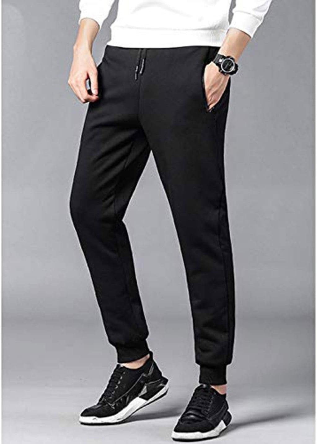 Stay Cozy This Winter with Our Mens Sherpa Lined Thermal Jogger Sweatpants - Perfect for Every Occasion! - Journey Must Haves
