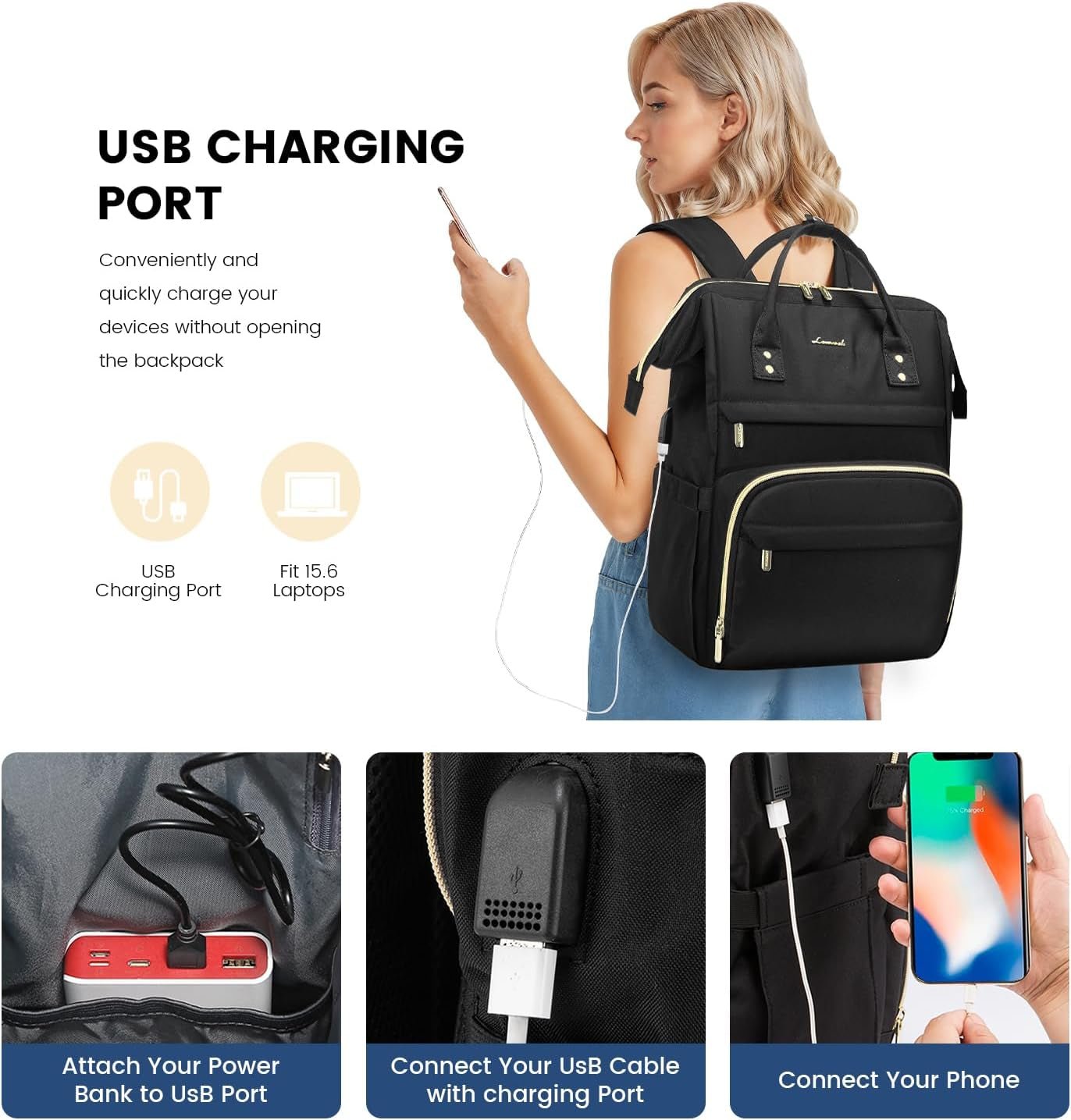 Stylish Laptop Backpack for Women