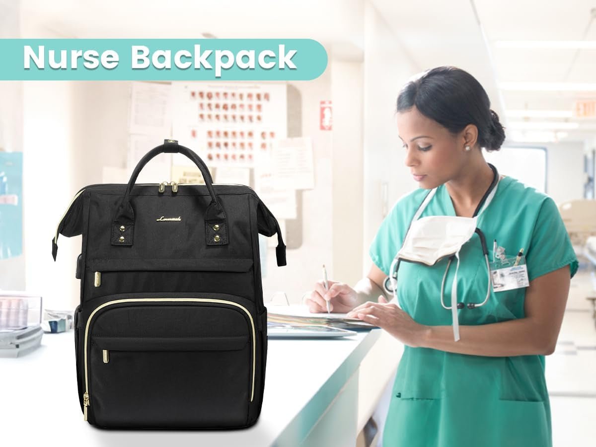 Stylish and Functional Laptop Backpack for Women - 15.6 Inch Waterproof Anti - Theft Travel Bag with USB Charging Port, Perfect for Teachers and Nurses - Journey Must Haves