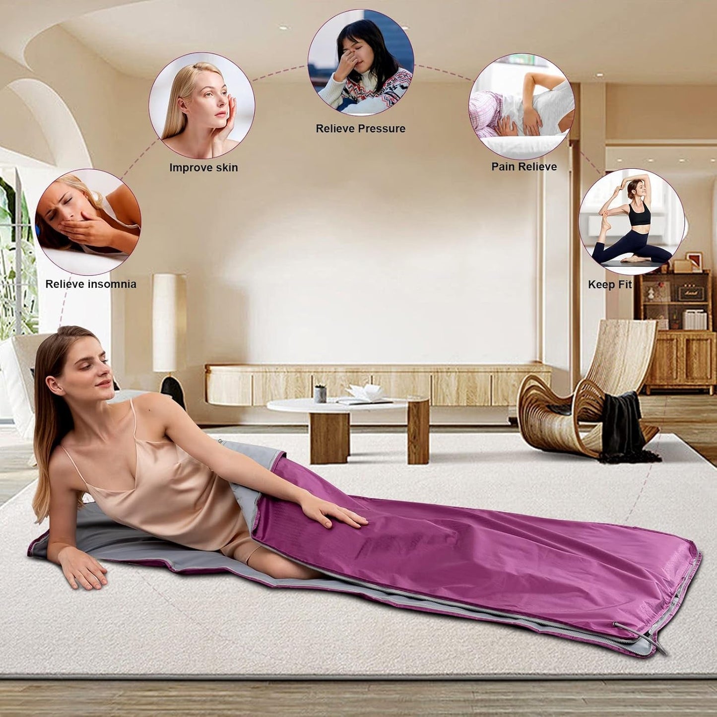 Transform Your Home into a Spa Oasis with the Infrared Sauna Blanket - Portable Heat Therapy for Relaxation and Rejuvenation - Journey Must Haves
