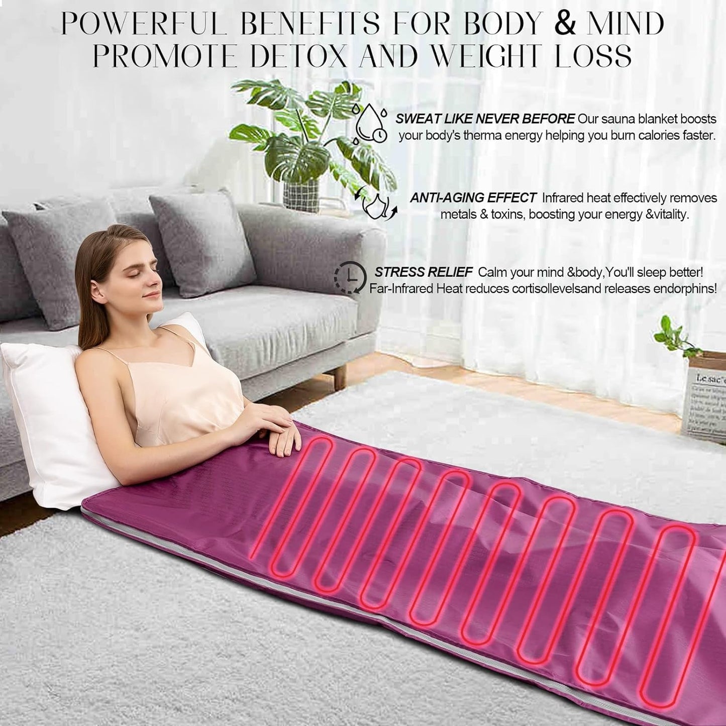 Transform Your Home into a Spa Oasis with the Infrared Sauna Blanket - Portable Heat Therapy for Relaxation and Rejuvenation - Journey Must Haves