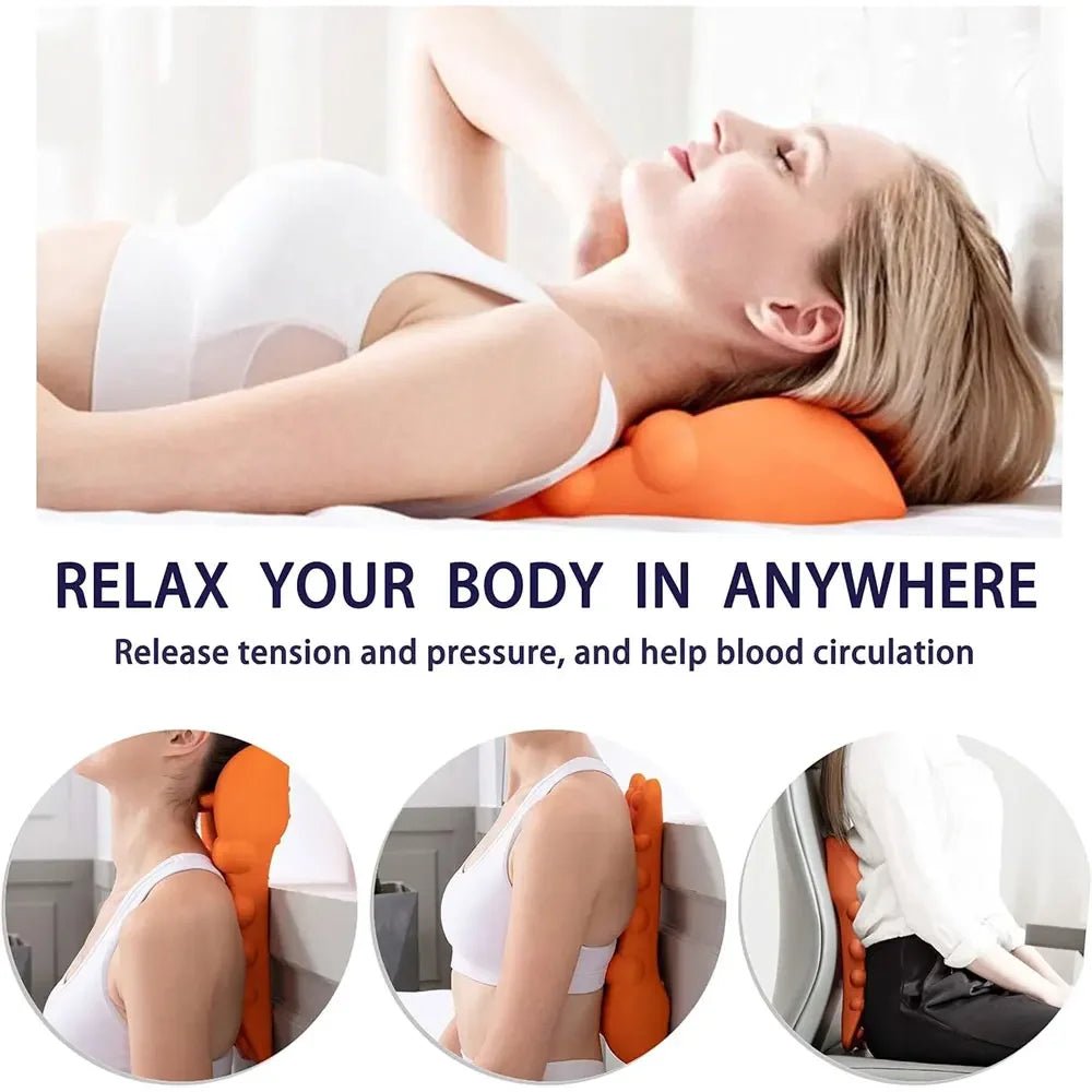 Ultimate Neck Relief: Cervical Traction Device & Trigger Point Massager for Pain - Free Living - Journey Must Haves