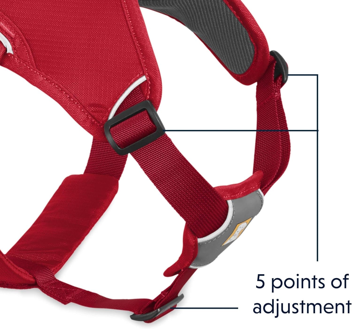 Ultimate Support Dog Harness for Every Adventure - Web Master Multi - Use Harness in Red Currant, X - Small - Journey Must Haves