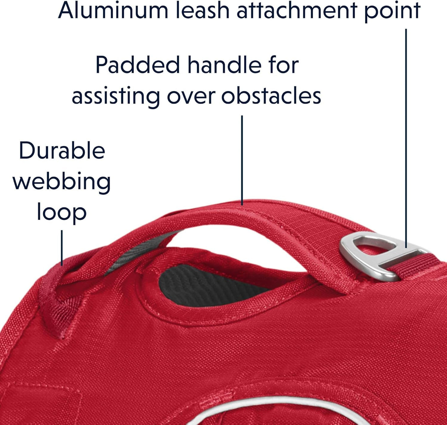 Ultimate Support Dog Harness for Every Adventure - Web Master Multi - Use Harness in Red Currant, X - Small - Journey Must Haves