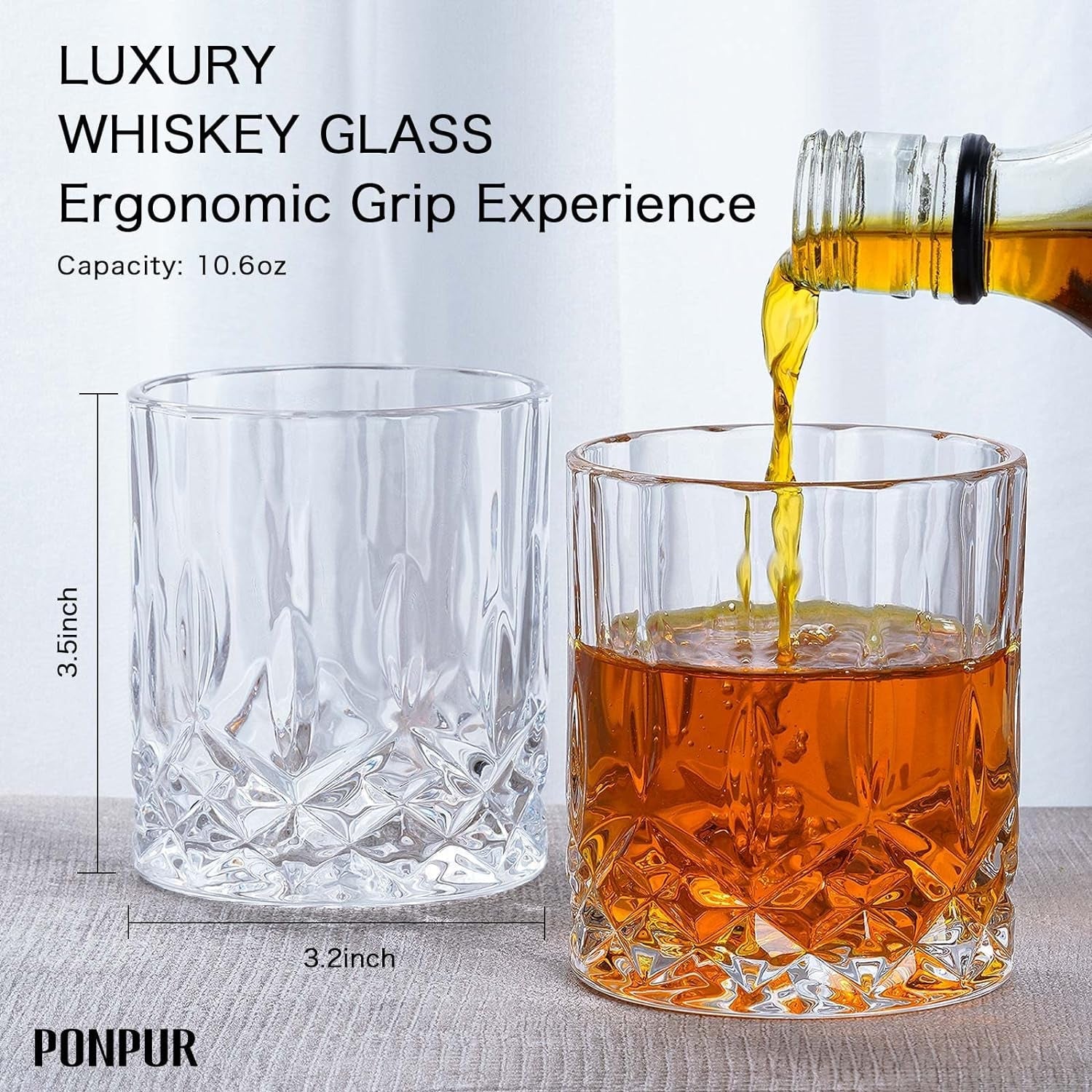 Ultimate Whiskey Decanter Set for Dad - Perfect Birthday and Christmas Gift with 2 Glasses and Chilling Stones - Journey Must Haves