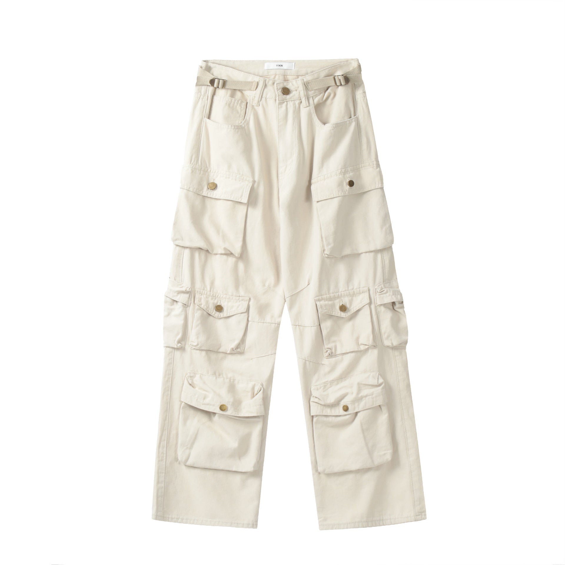 Unisex Heavyweight Cotton Cargo Pants with Multi - Pockets - Journey Must Haves