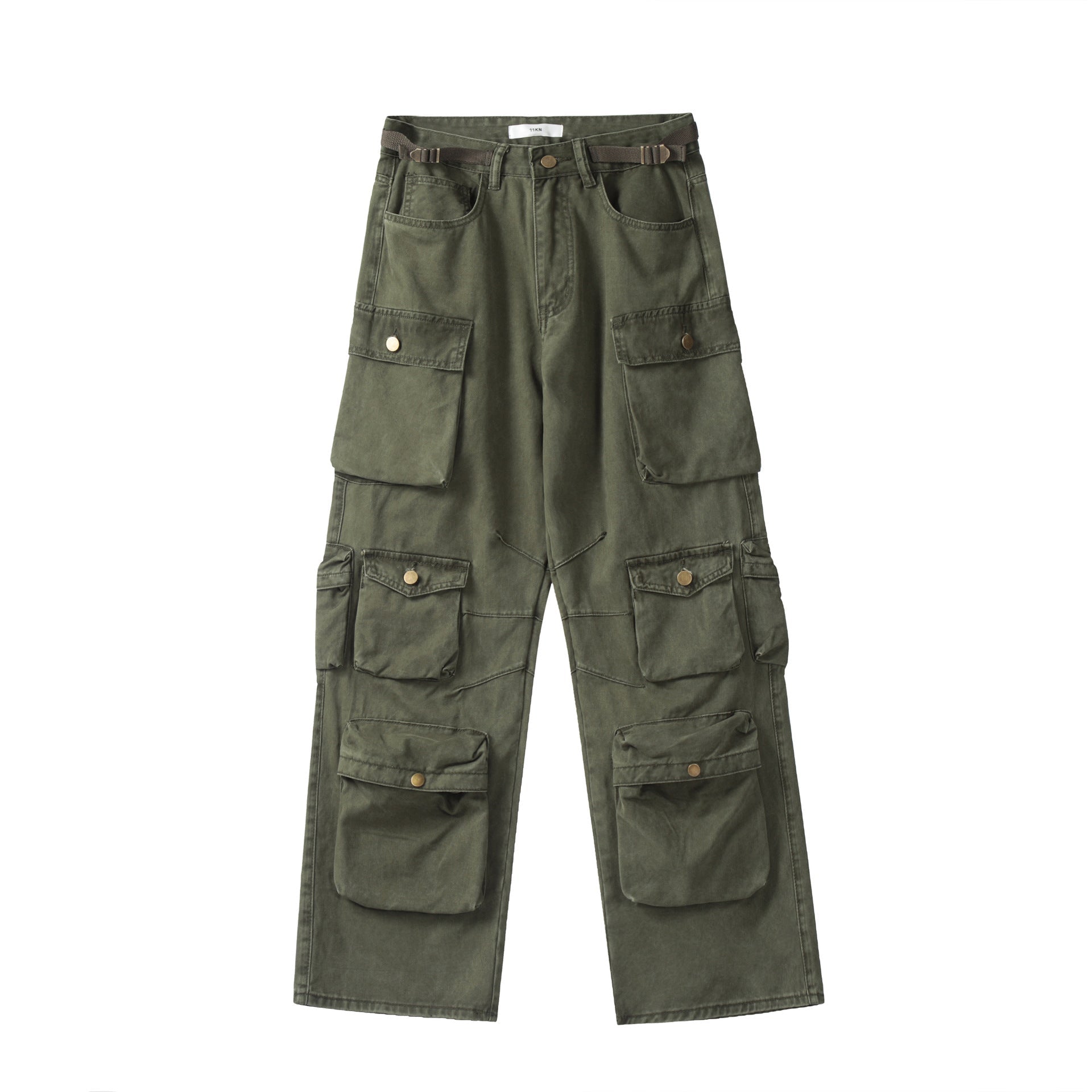 Unisex Heavyweight Cotton Cargo Pants with Multi - Pockets - Journey Must Haves